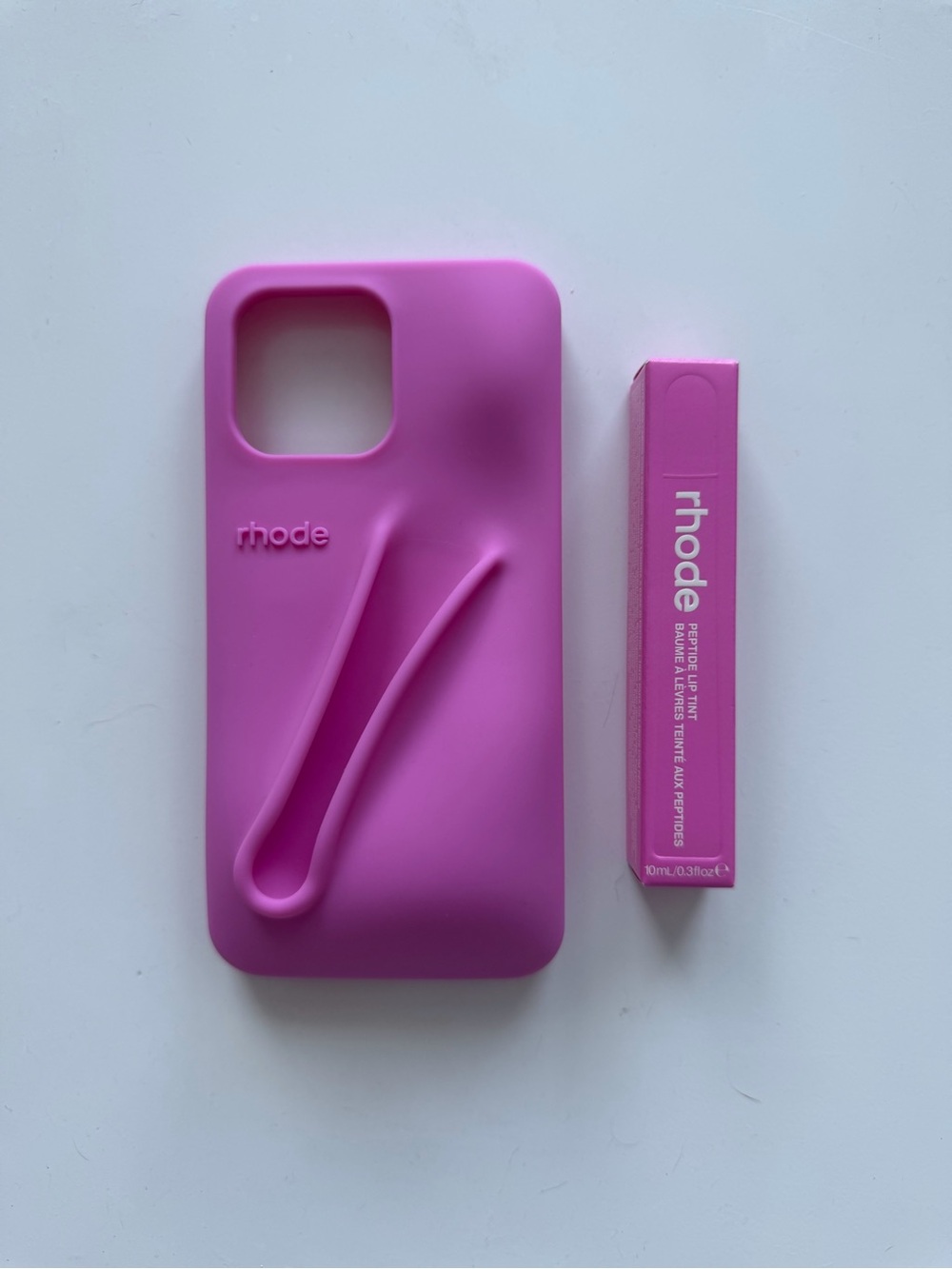 Rhode Shortcake iPhone 14 Pro Max Lip Case + Peptide Lip Tint